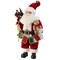 Contemporary Home Living 28" Red and White Fabric and Resin Noel Standing Santa Christmas Figure